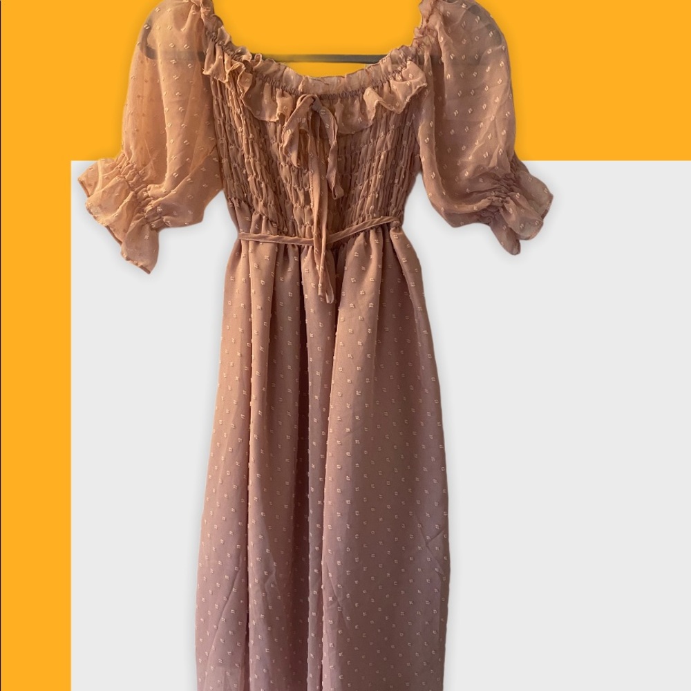 Cottage Core pink dress